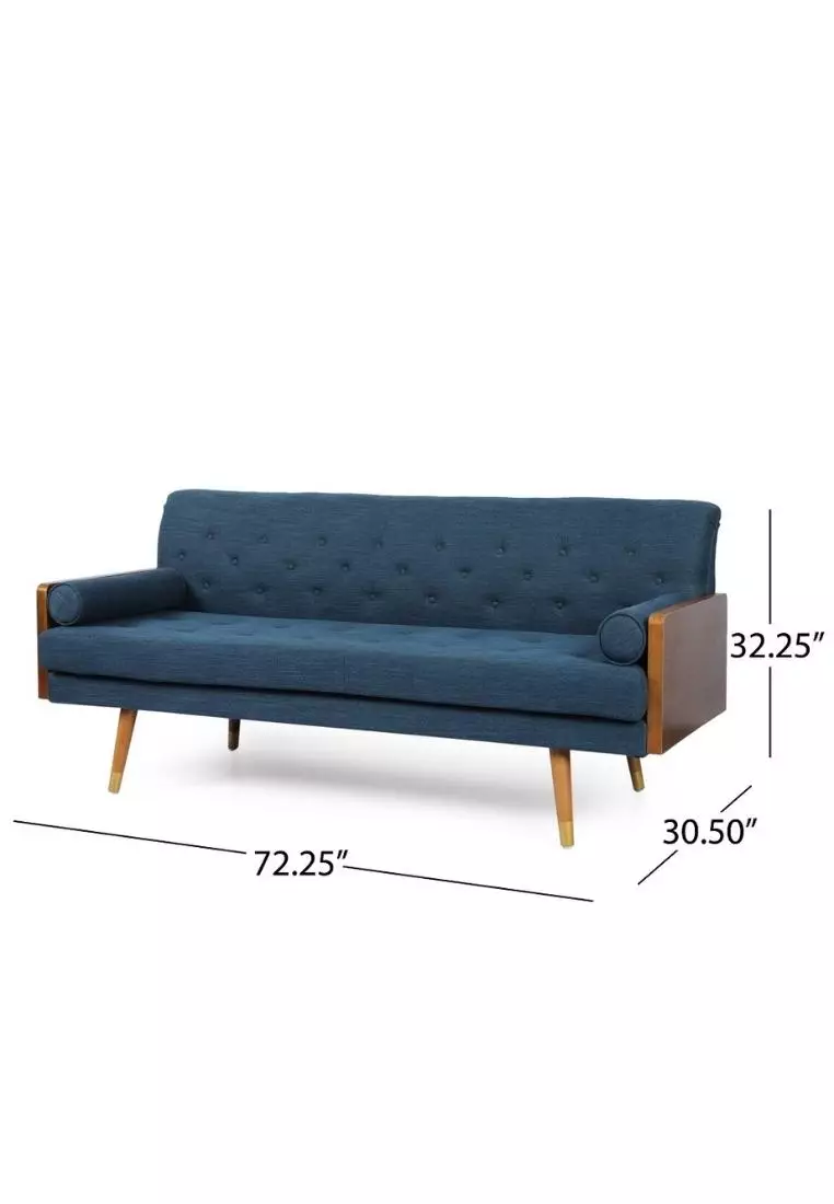 Buy FURNY MATTER Aidan Mid Century Modern Tufted Fabric Sofa Online