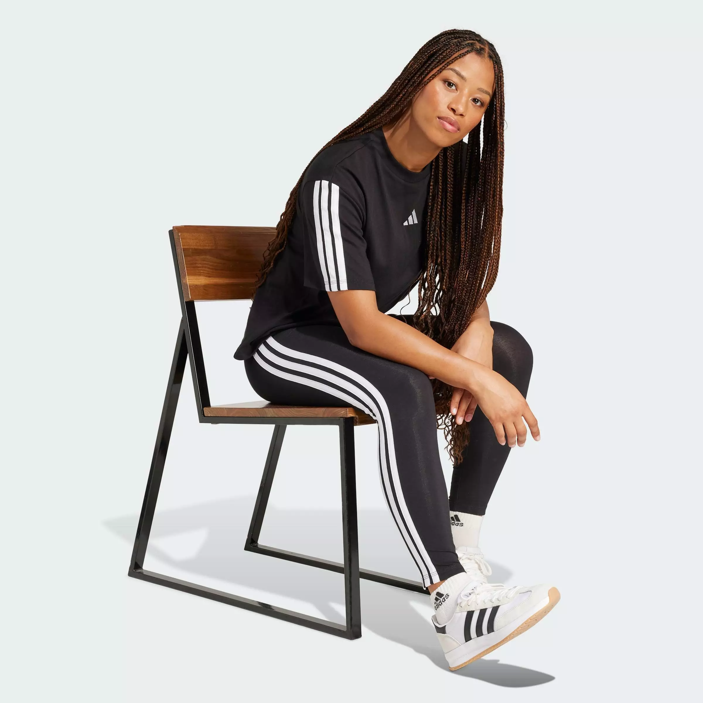 Essentials 3-Stripes Cotton Leggings