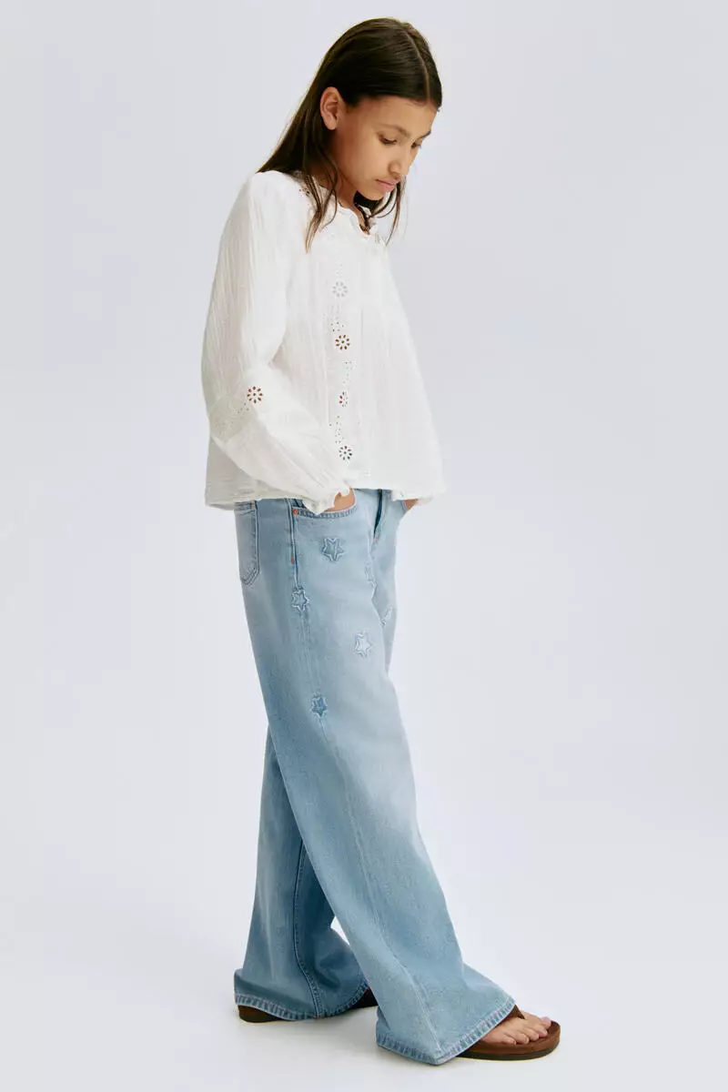 Wide Leg Low Jeans