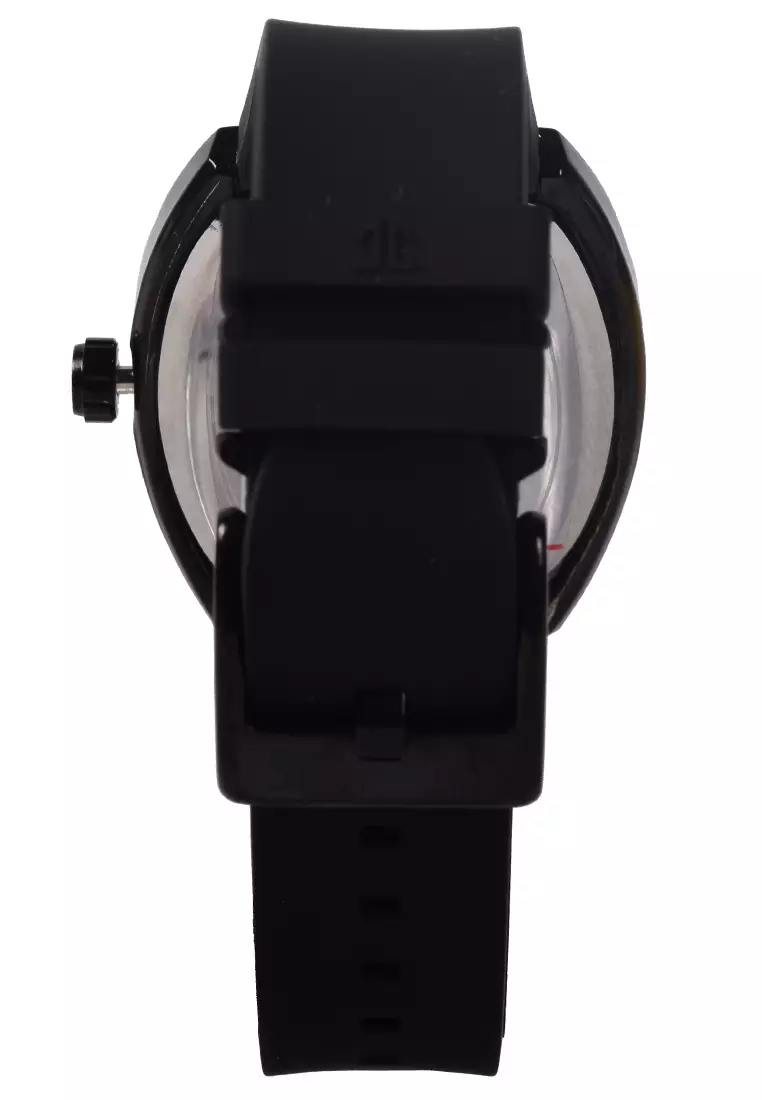 Jonas Jasmin - Jam Tangan Analog Wanita - Black - Rubber Strap - JJ-2227L-A