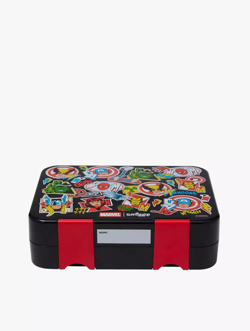 Smiggle Marvel Happy Large Bento Lunchbox - IGL457601BLK