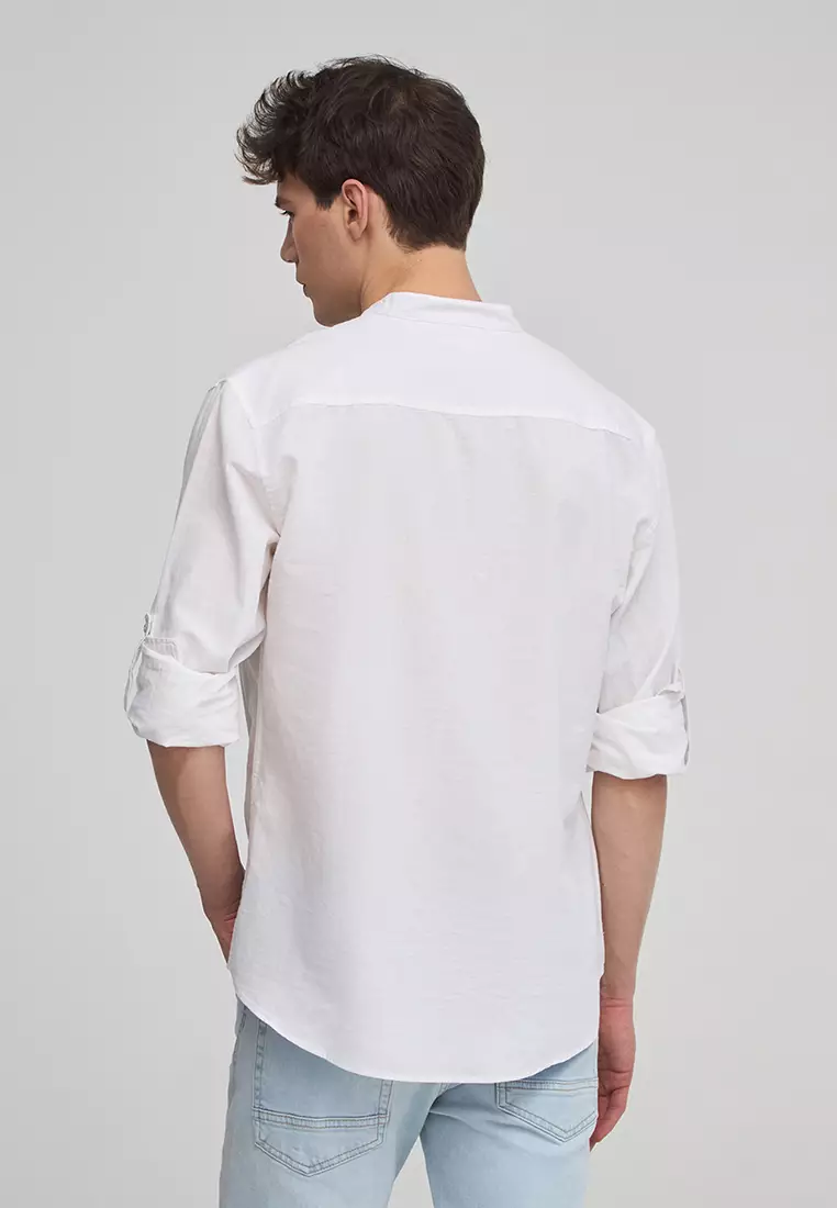 Mandarin Collar Shirt for Men