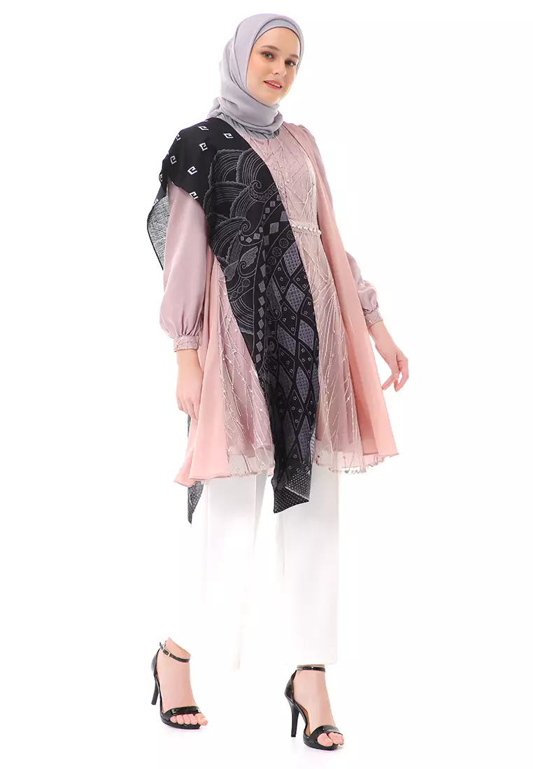 Zakila Tunik Batik Atasan Wanita Couple Series High Quality - Rose Gold