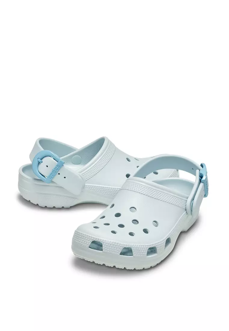 Crocs Unisex Classic Enamel Buckle Clog - Vapor Ice