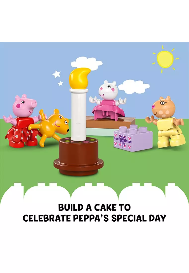 Duplo 10433 Peppa Pig Birthday House, Age 2+, Building Blocks, 2024 (59pcs)