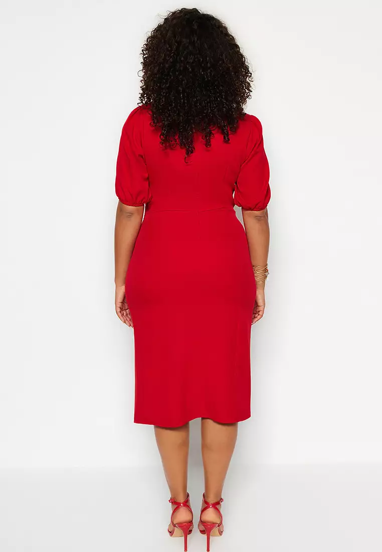 Plus size red outlet sheath dress