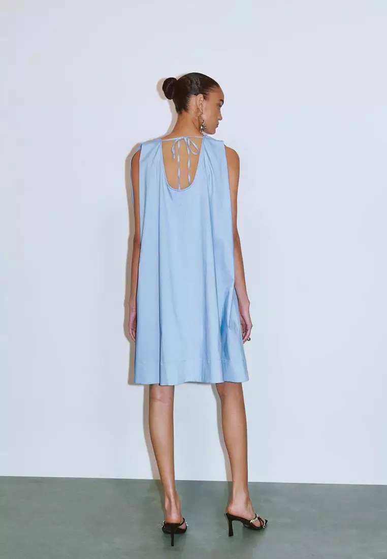 Lace Back Sleeveless Mini Dresses