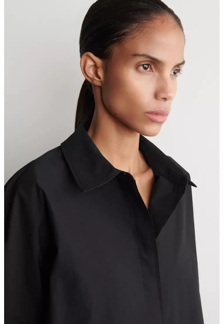 OVERSIZED SHORT-SLEEVED COTTON SHIRT