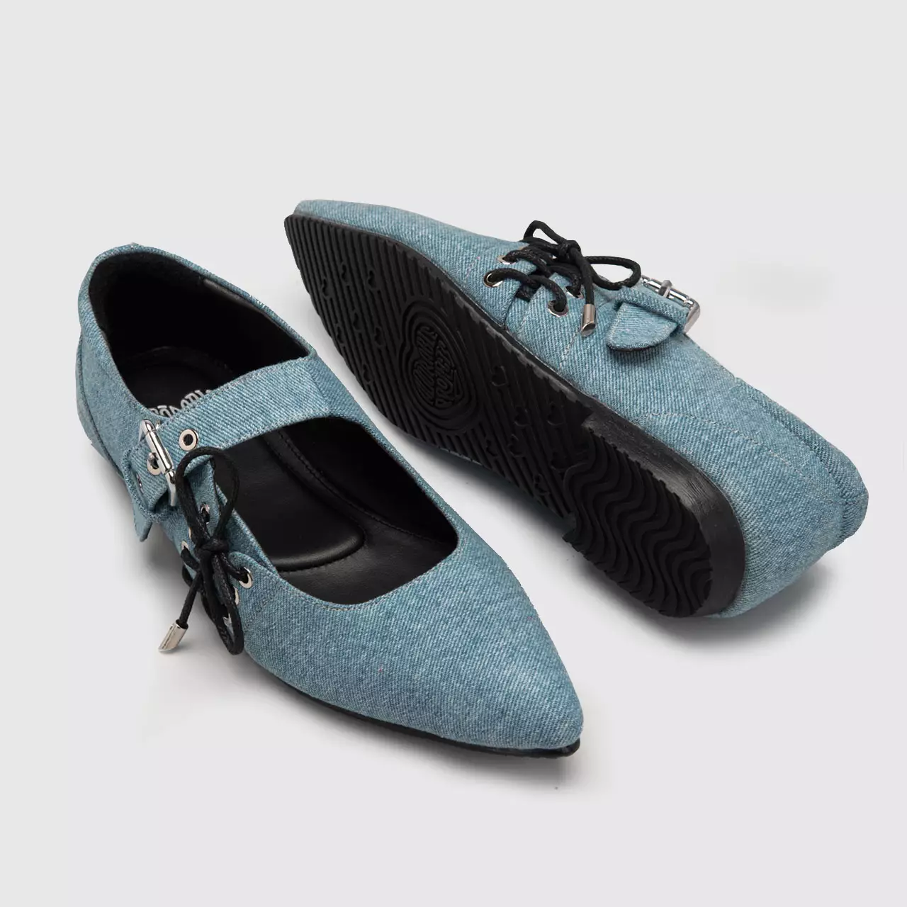 Adorable Projects - Livanya Flat Shoes Denim - Sepatu Wanita