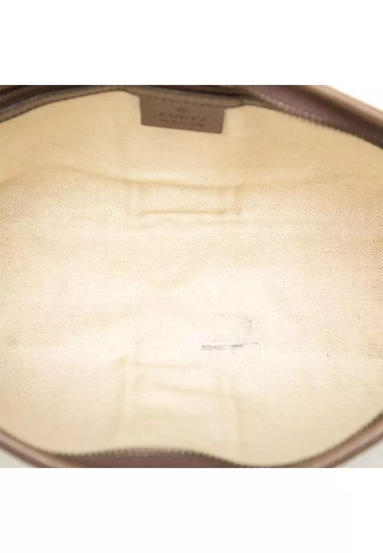 Pre-Loved Gucci Gg Supreme Web Ophidia Clutch