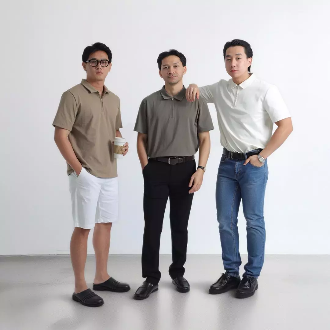 Platini Zip Polo Knit | Kaos Pria Polo Zipper Waffle Knit Olive 10009 