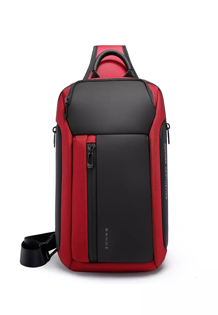 Bange Titan Water Resistant Men Sling Bag with Multi Compartment and fits 11inch iPad