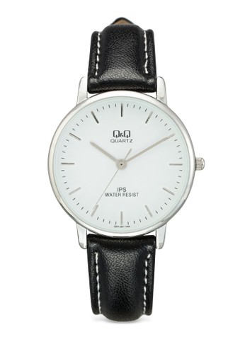 QZ01J301Y 圓框仿皮手錶, 錶類, 飾esprit 中文品配件