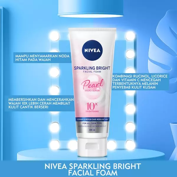 NIVEA Sparkling White Whitening Facial Foam - Best Value Set
