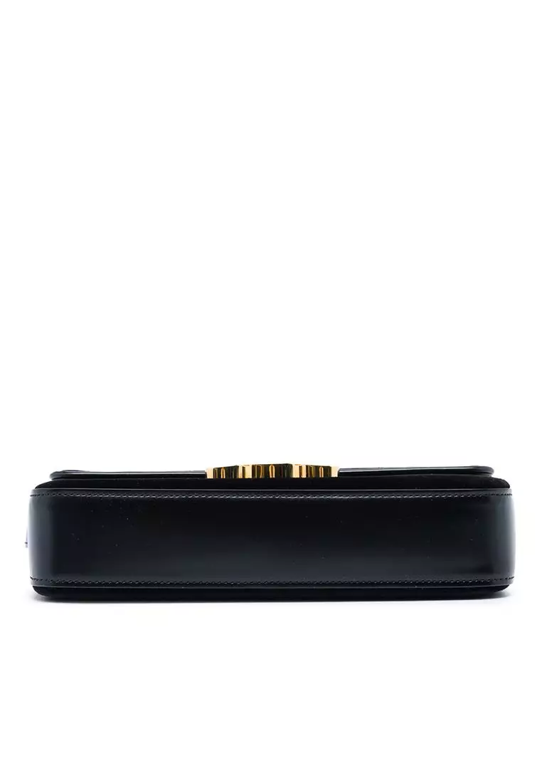 Pre-Loved Celine Velvet Claude Shoulder Bag