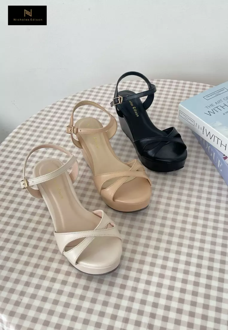Nicholas Edison Wedge Ida Cream