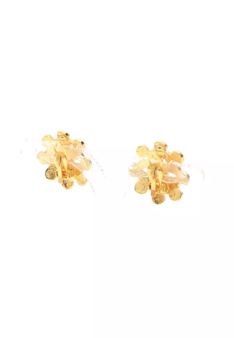 Buy Chanel Pre loved Chanel earrings GP gold 94P 2024 Online