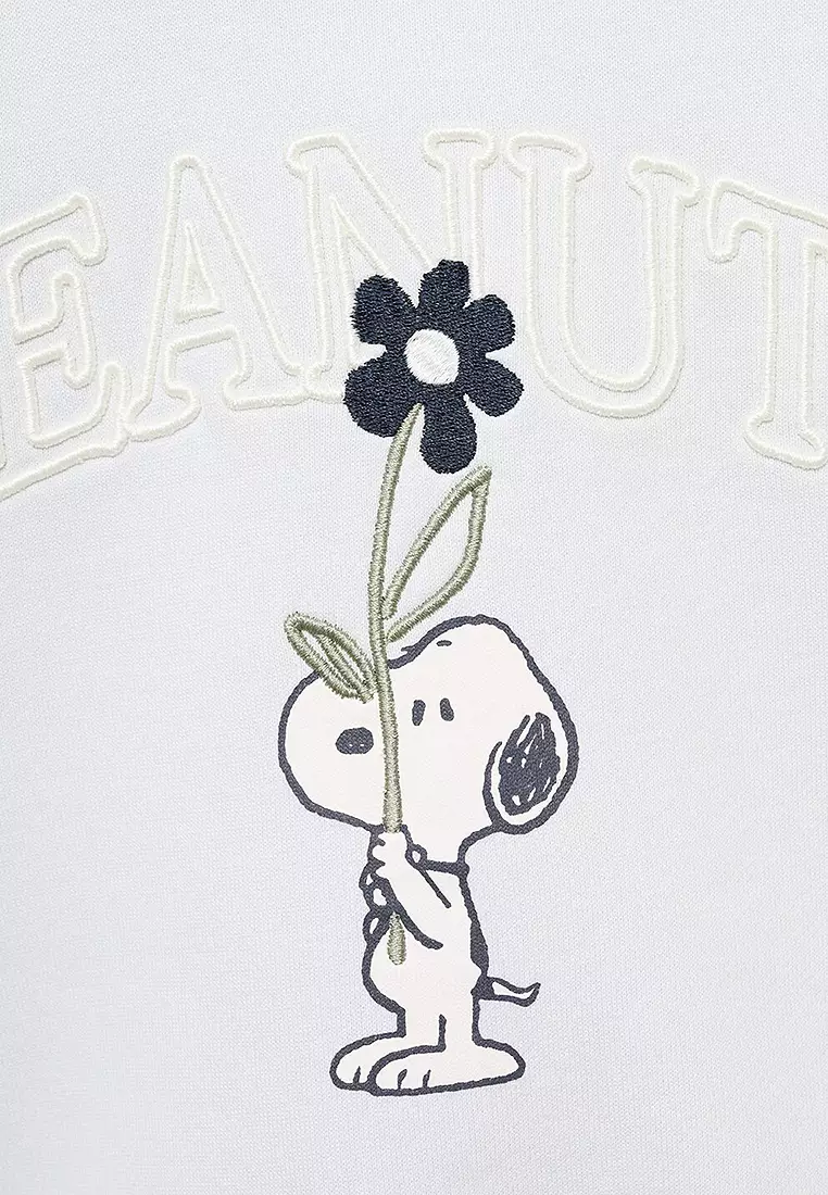 Embroidered Snoopy Hoodie