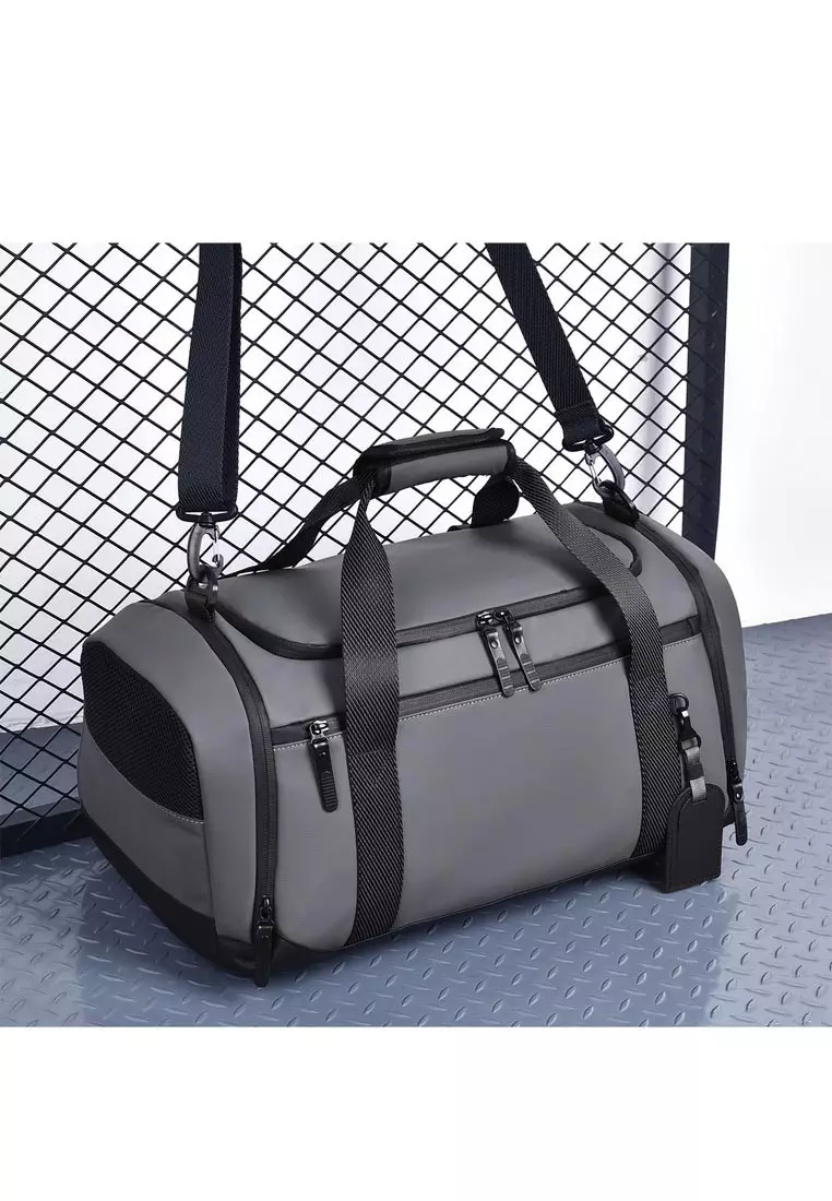 Leather Travel Duffel Bag