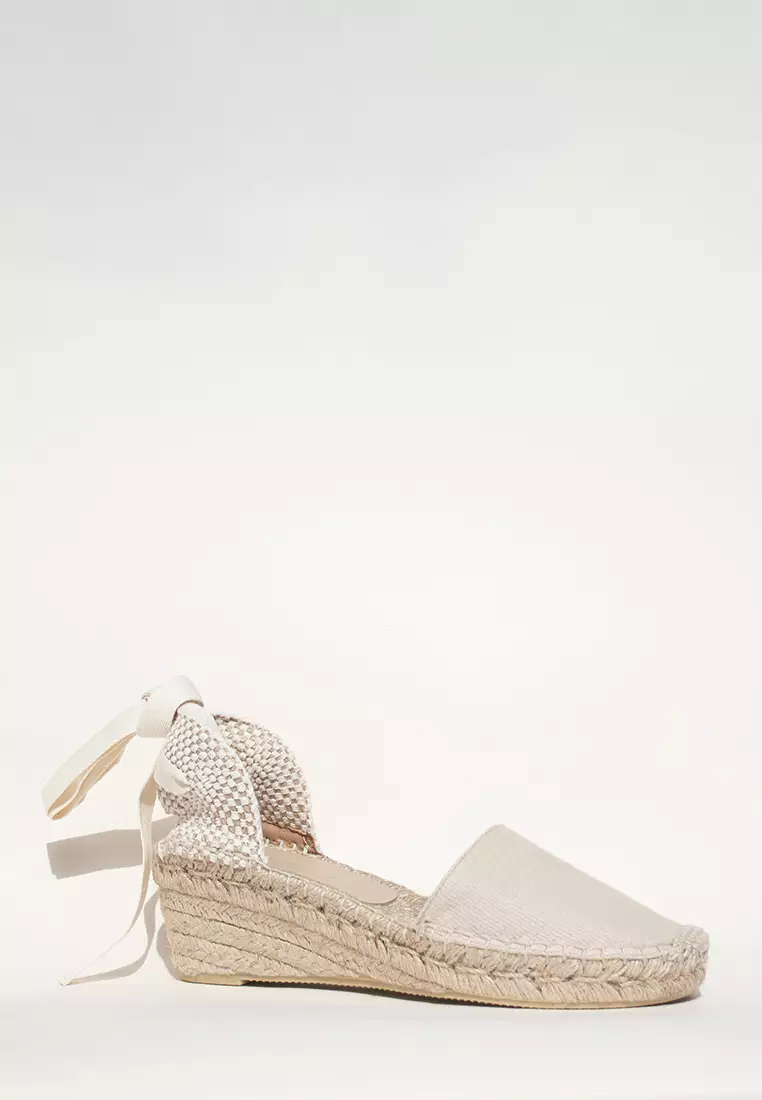 Discount on Espadril  shoes - SKU: Cala Wedges White Sand