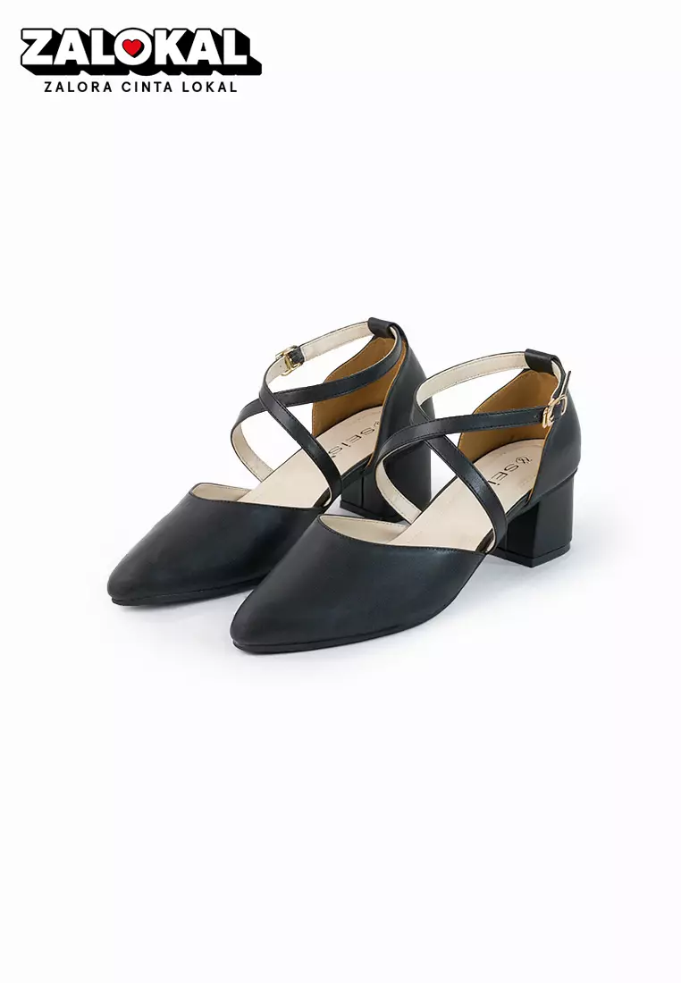 Jual SEIS SEIS Agnes Sepatu Mules Wanita Sepatu Heels Wanita Hak