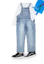 Buy Trendyol Basic T-Shirt with Denim Overall Set 2025