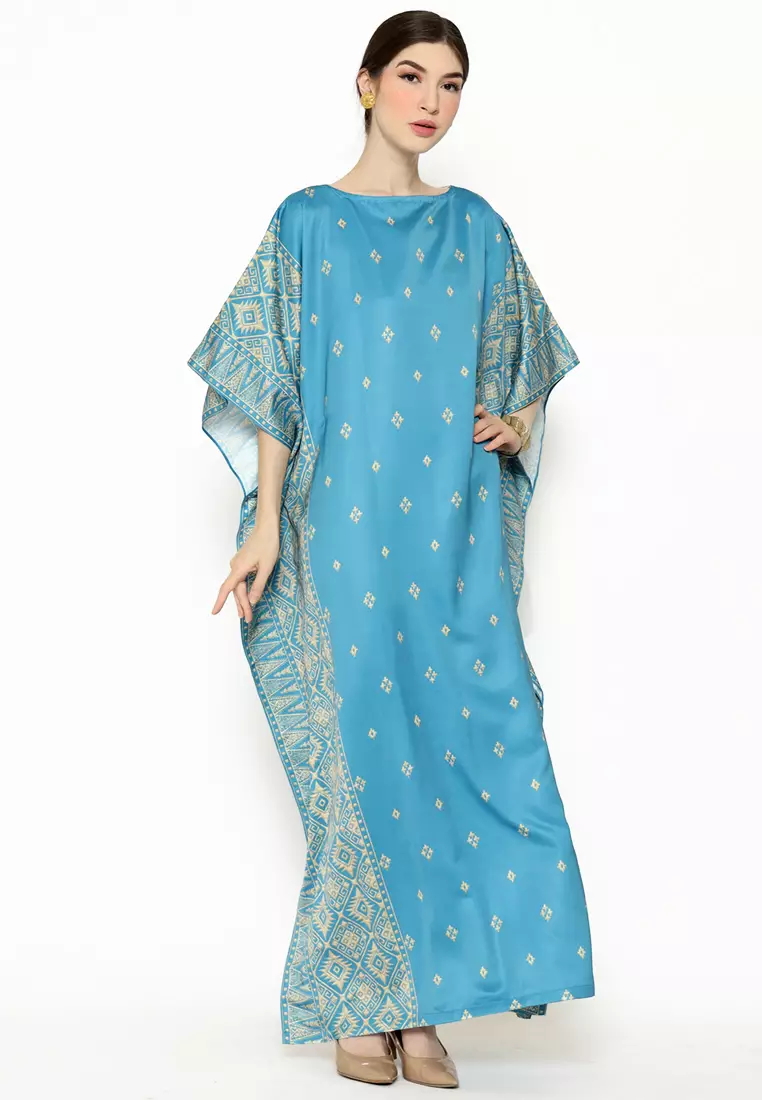 Kanzi Exclusive Short Sleeve Songket Kaftan