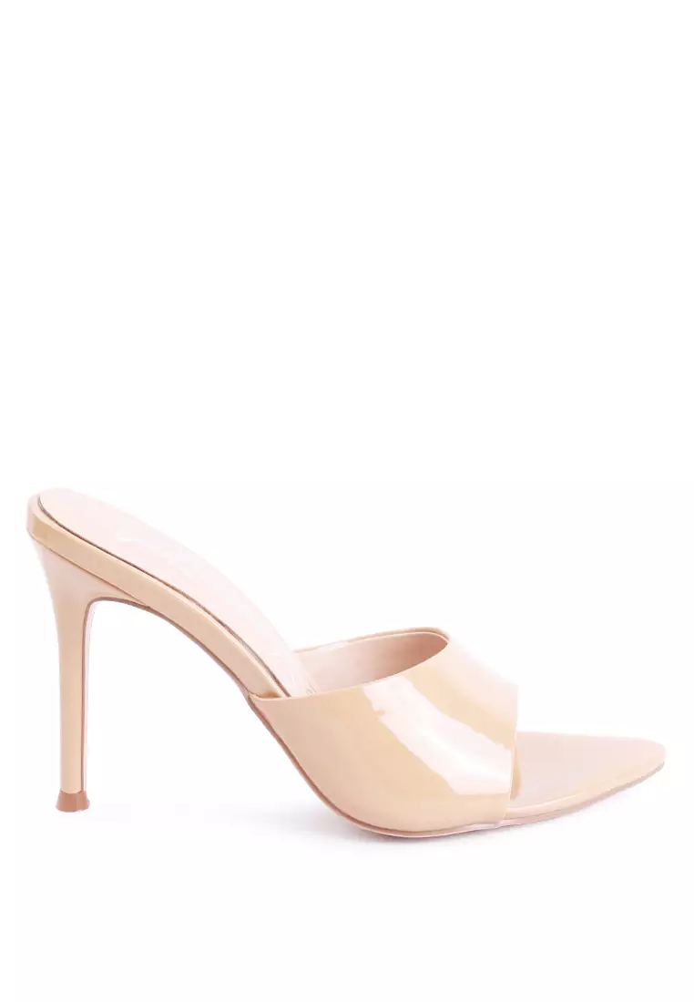 Discount on London Rag  shoes - SKU: Latte Patent Pu High Heel Sandals