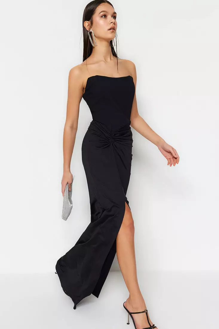 Slit Evening Dress