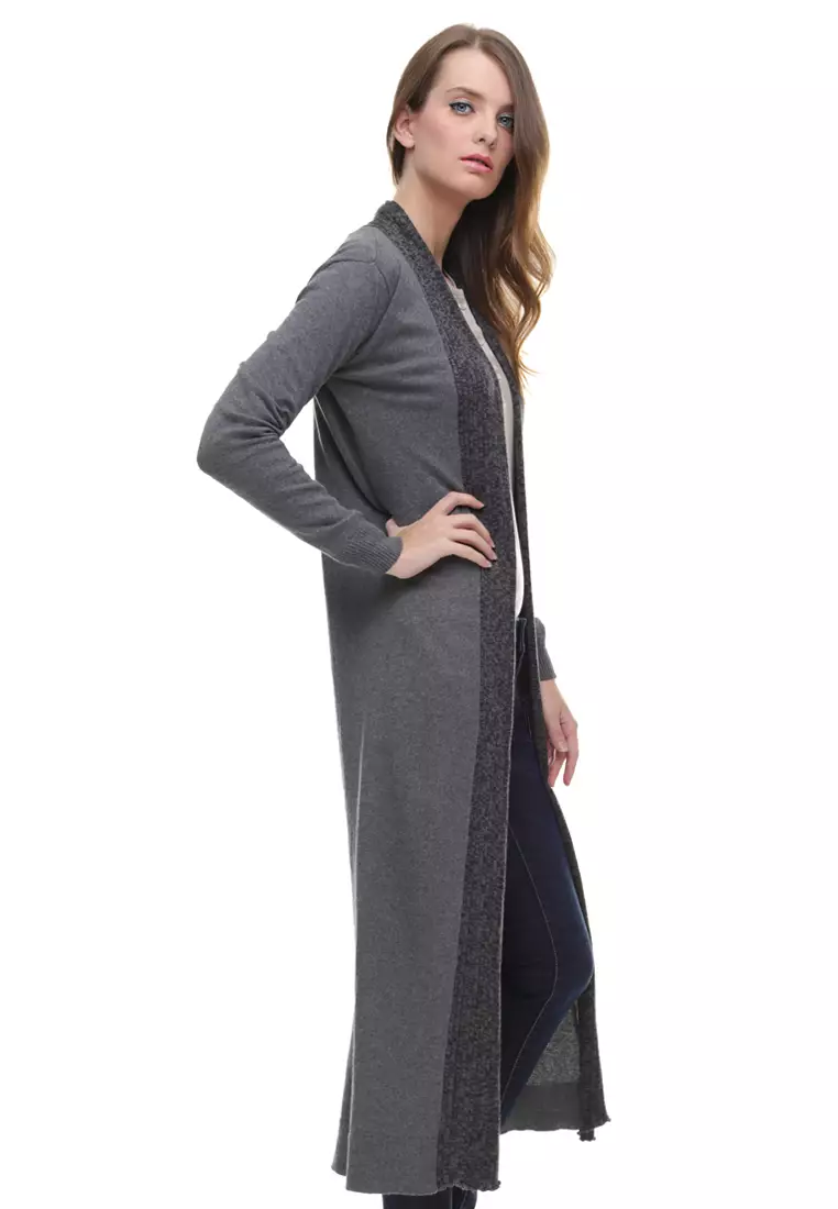 LGS - Sweater Wanita Model Dress Grey Motif LST Size