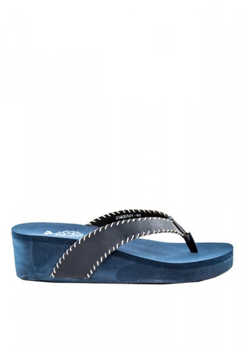 Otto blue Stitched Sandals 66929SHA4F1C6CGS_1