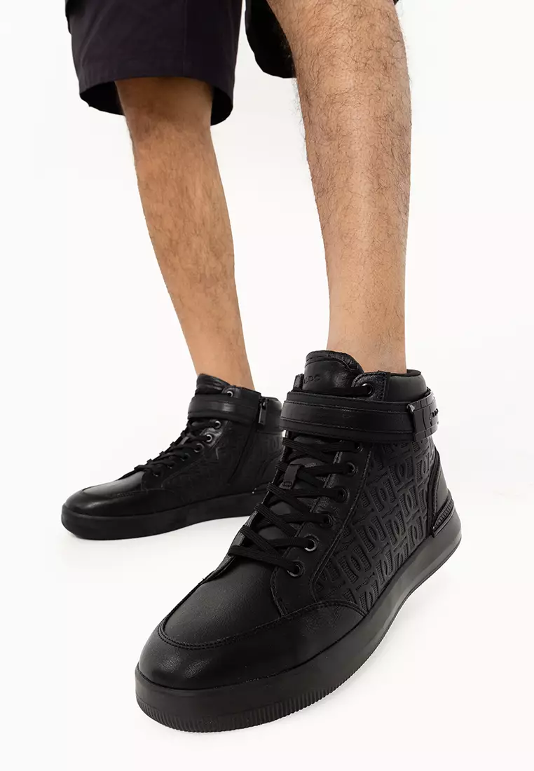 Aldo hot sale black trainers