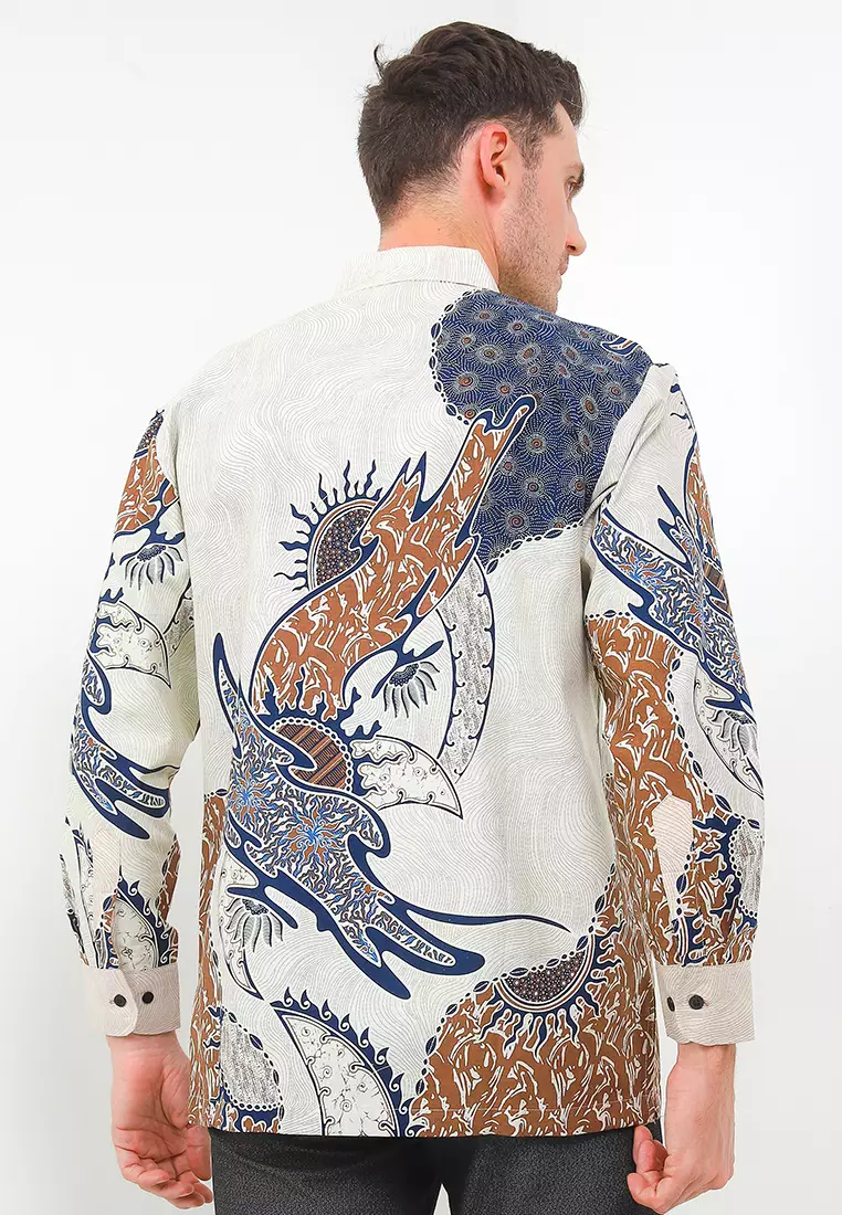 Batik Talenta Exclusive Lengan Panjang Air Blue