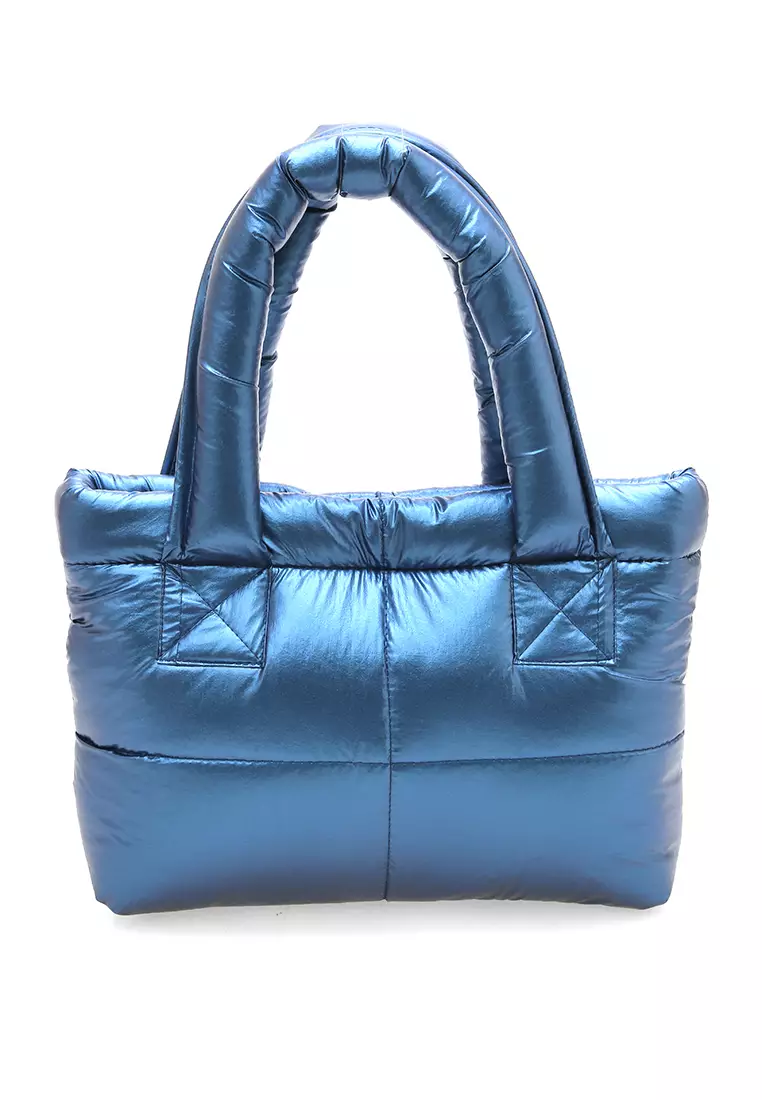 Angelina Pillow Puffy Bag Smooth Texture And High Quality - Blueberry