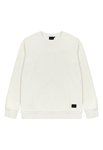 DRUM white and beige DRUM Select Logo Classic Jumper- Off white E3FC0AAD8152C4GS_1