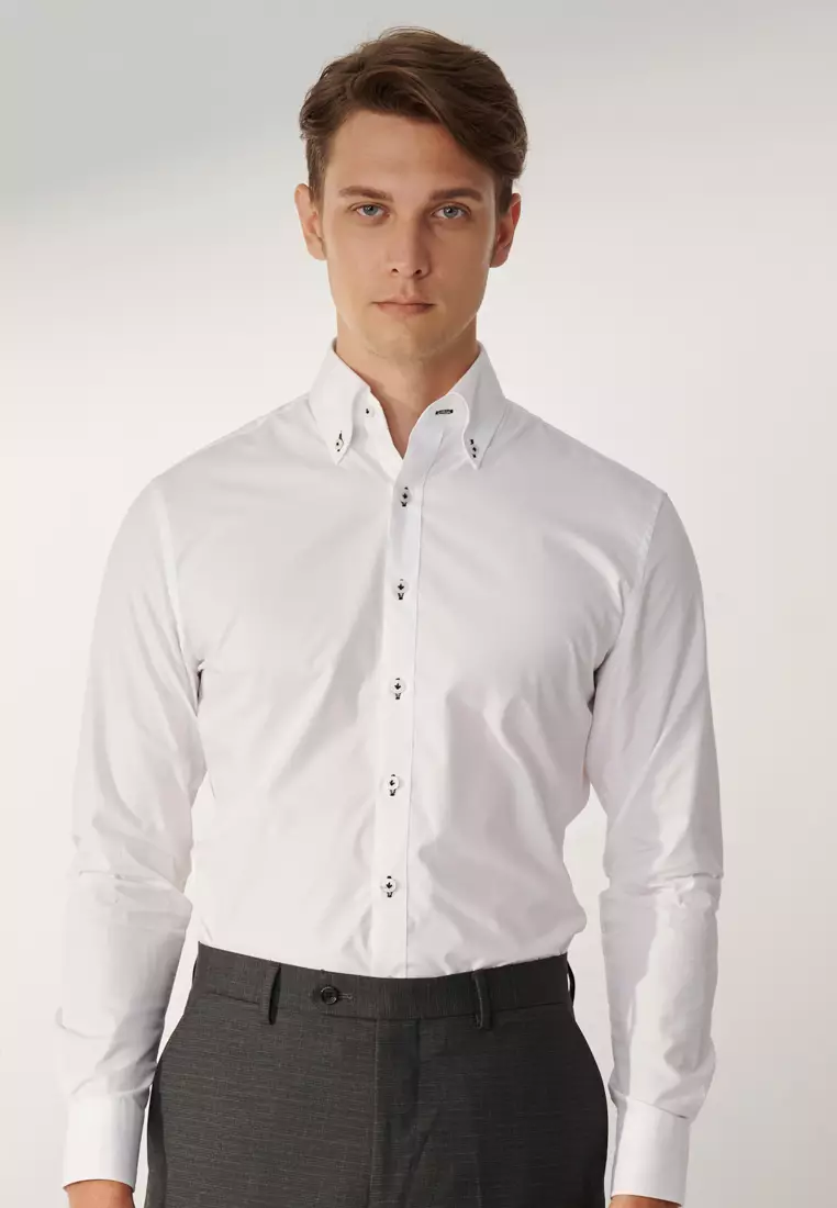 White Classic Fit Shirt