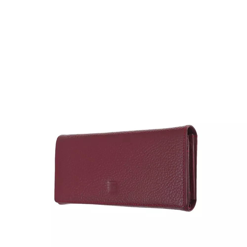 Dompet Wanita Elizabeth Emeline Leather Wallet Maroon
