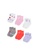 Nike pink Nike Smile 6-Pack Ankle Socks (Newborn) 5F4FFKA900A993GS_1