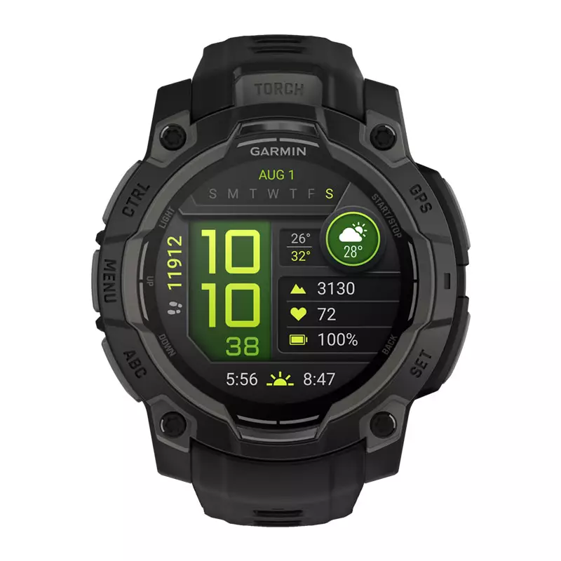 Jam Tangan Pria Garmin Instinct 3 010-02936-40 Smartwatch Amoled Rugged Outdoor GPS Digital Dial Silicone Strap