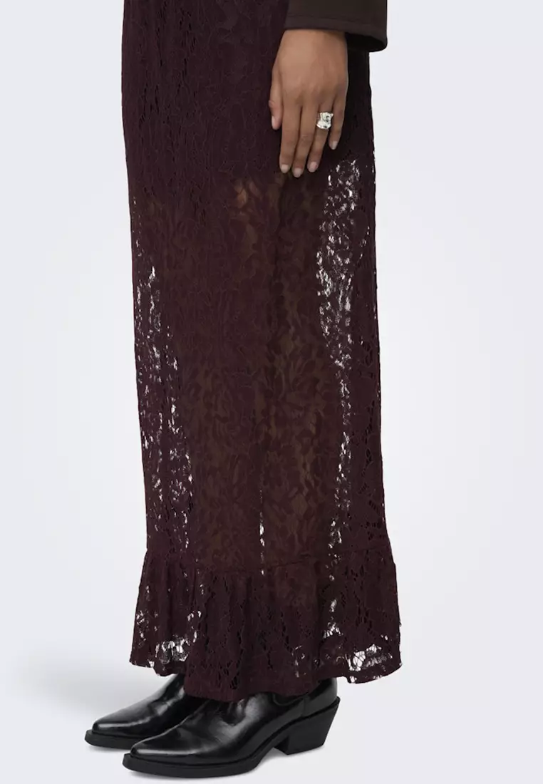 Lace Jersey Skirt