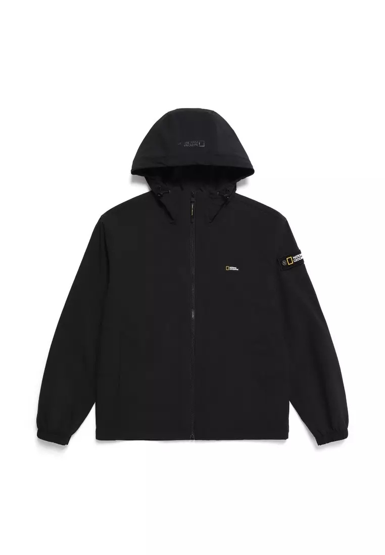 Unisex ARCHELON Woven Stretch Hooded Zip-Up Jacket