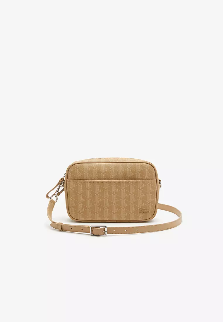 Lacoste Daily Lifestyle Seasonal Monogram Zip Shoulder Bag