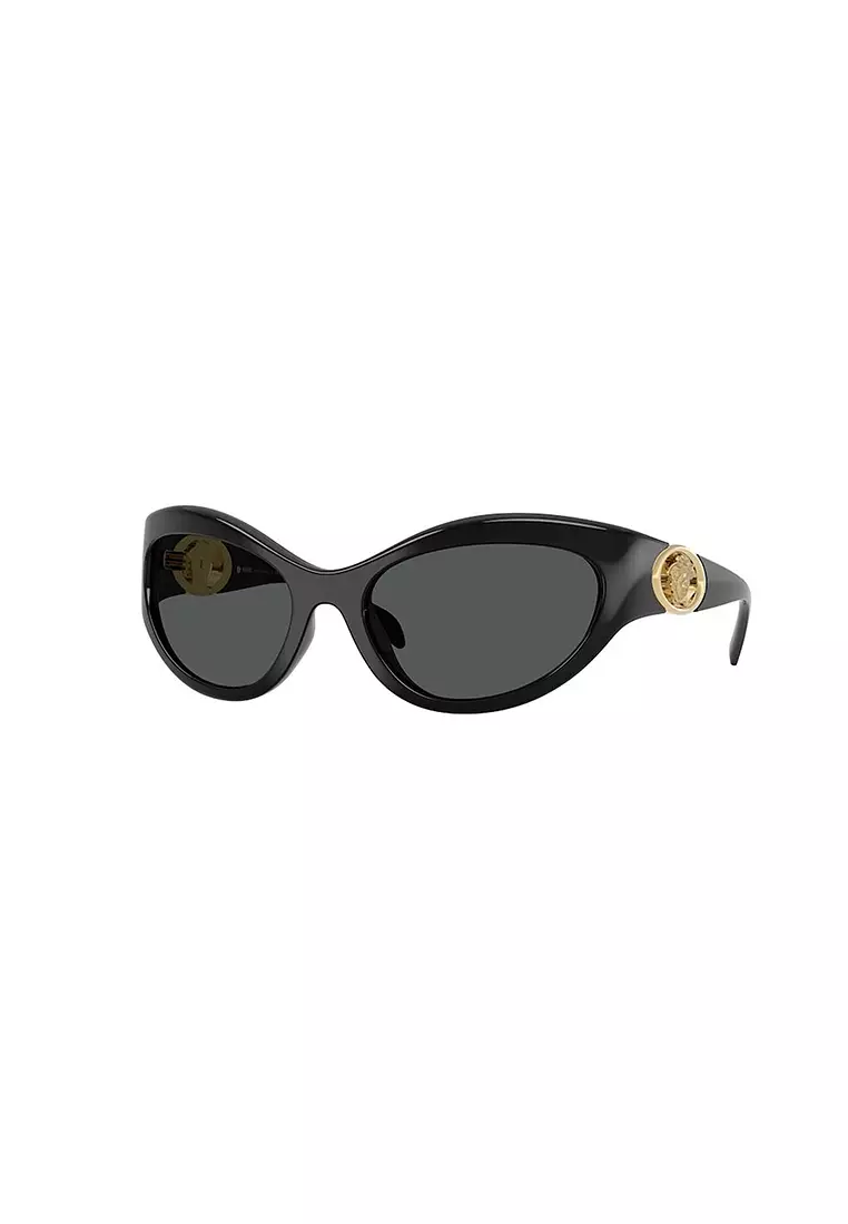 Women's Cat Eye Frame Black Injected Sunglasses - VE4485