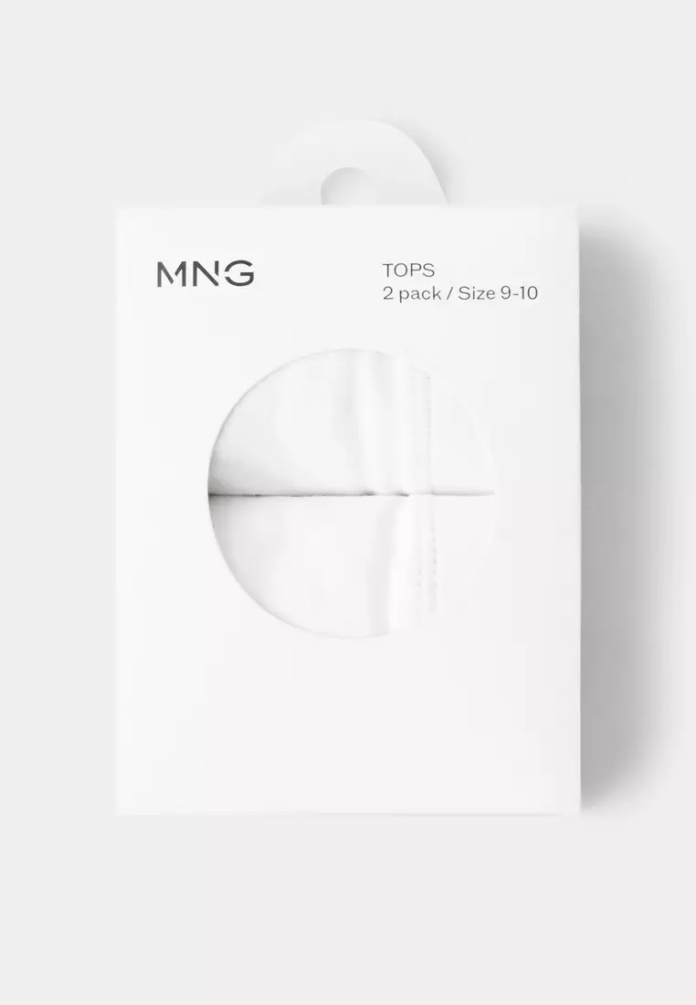 2-Pack Cotton Bandeau Bras