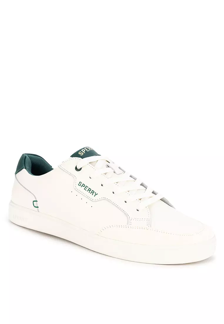 Men's Crew 90 Leather Sneakers Off White Green