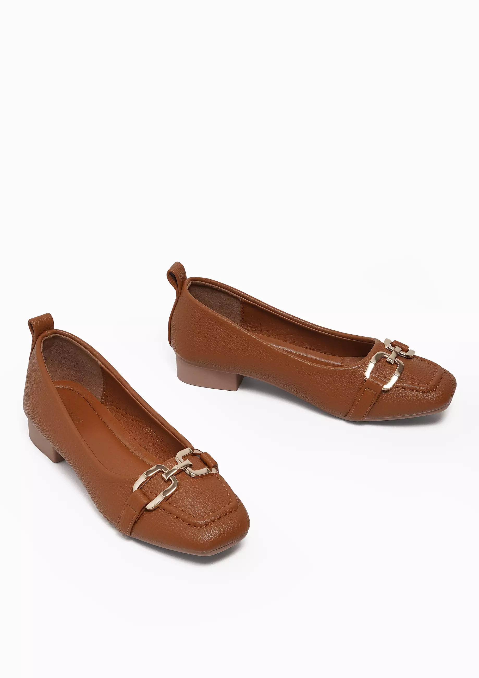 VIVI NICI - Allegra Sepatu Pantofel Wanita Hak 3 Cm Downtown Brown