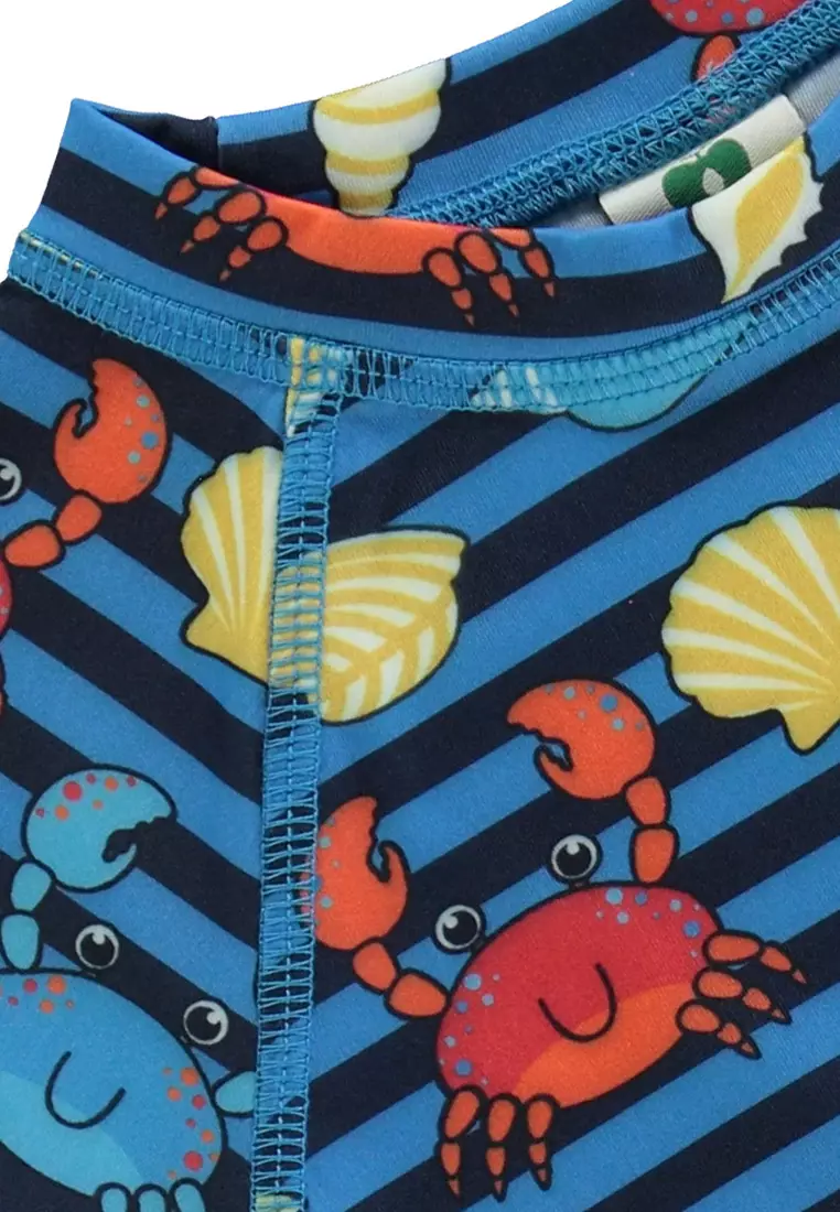 UV50 t-shirt for children with crabs