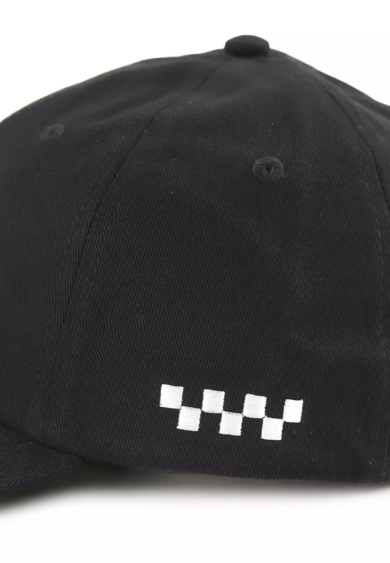 Check Side Curved Bill Jockey Hat