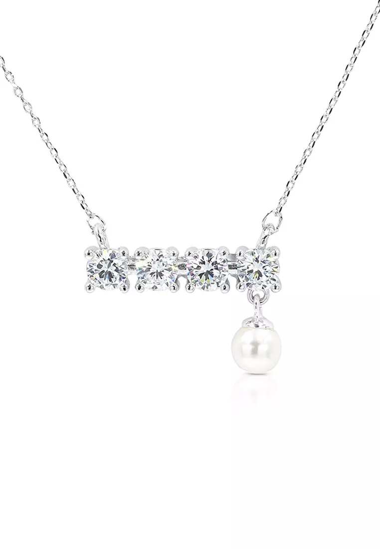 White hot sale pearl pendant