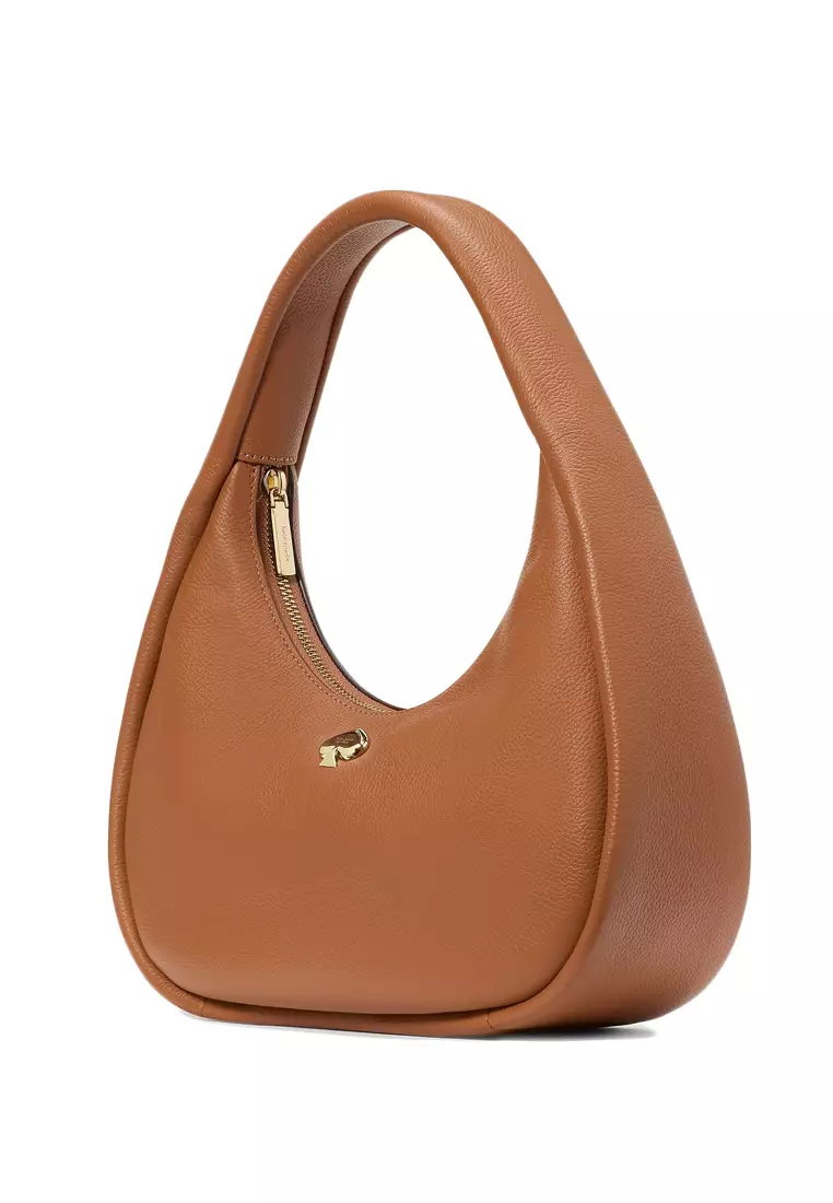 Kayla Crescent Shoulder Bag - Brown